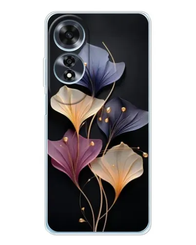 Чехол для OPPO A60 с картинкой «Лиловые цветы грации»