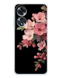 Чехол для OPPO A60 с картинкой «Розовая ветка сакуры»