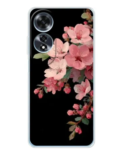Чехол для OPPO A60 с картинкой «Розовая ветка сакуры»