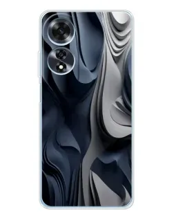 Чехол для OPPO A60 с картинкой «Объемные синие складки» Чехол для OPPO A60 с картинкой «Объемные синие складки»