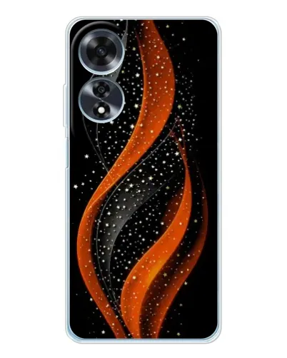 Чехол для OPPO A60 с картинкой «Огненная звездная волна»
