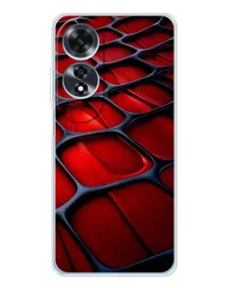 Чехол для OPPO A60 с картинкой «Красная глянцевая сетка» Чехол для OPPO A60 с картинкой «Красная глянцевая сетка»