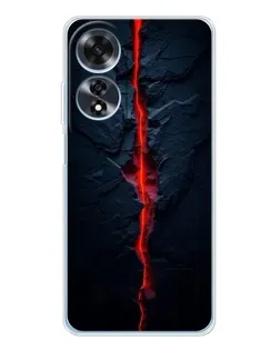 Чехол для OPPO A60 с картинкой «Kрасная лавовая трещина» Чехол для OPPO A60 с картинкой «Kрасная лавовая трещина»
