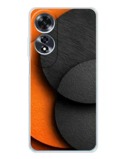 Чехол для OPPO A60 с картинкой «Геометрия оранжевых кругов» Чехол для OPPO A60 с картинкой «Геометрия оранжевых кругов»