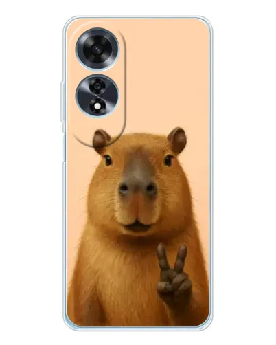 Чохол для OPPO A60 з картинкою «Капібара вікторія»