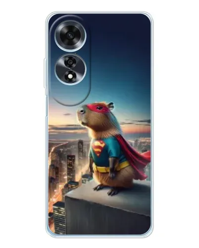 Чохол для OPPO A60 з картинкою «Капі-мен супергерой»