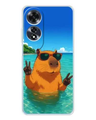 Чохол для OPPO A60 з картинкою «Морська капібара»