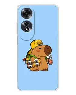 Чохол для OPPO A60 з картинкою «Капібара на скейті» Чохол для OPPO A60 з картинкою «Капібара на скейті»