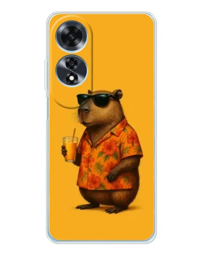 Чохол для OPPO A60 з картинкою «Капібара на відпочинку»