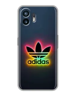 Чехол для OPPO A6k с картинкой «Неоновый Adidas»
