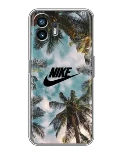 Чехол для OPPO A6k с картинкой «Тропический принт Nike»