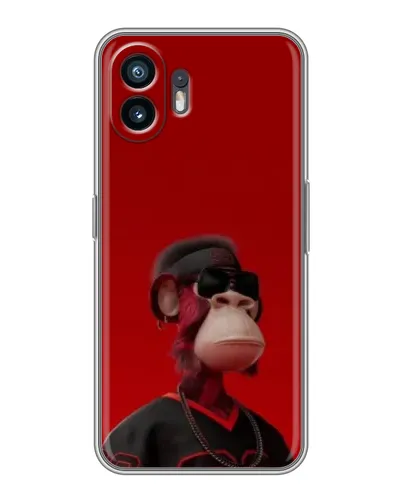 Чехол для OPPO A6k с картинкой «Bored Ape в красном»