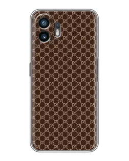 Чехол для OPPO A6k с картинкой «Gucci — шоколадная сетка»