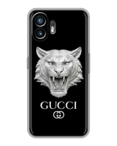 Чехол для OPPO A6k с картинкой «Gucci — серебряный лев» Чехол для OPPO A6k с картинкой «Gucci — серебряный лев»