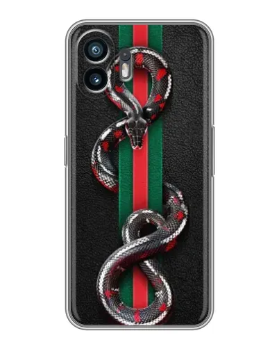 Чехол для OPPO A6k с картинкой «Gucci — змея на полосе» Чехол для OPPO A6k с картинкой «Gucci — змея на полосе»