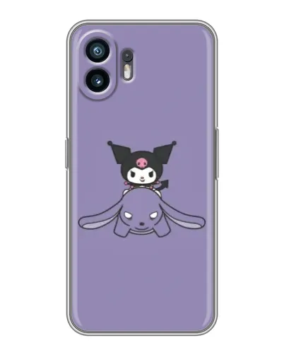 Чохол для OPPO A6k з картинкою «Kuromi на ліловому фоні»