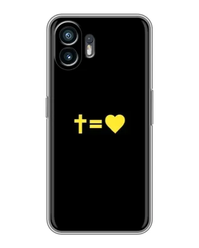 Чехол для OPPO A6k с картинкой «Сердце и Крест»