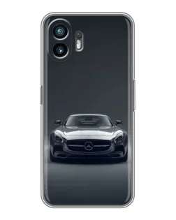 Чехол для OPPO A6k с картинкой «Mercedes на черном»