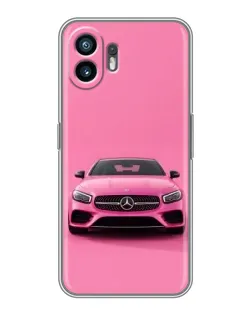 Чехол для OPPO A6k с картинкой «Розовый Mercedes AMG»