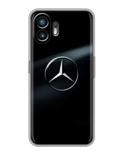 Чехол для OPPO A6k с картинкой «Mercedes на металле»