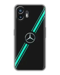Чехол для OPPO A6k с картинкой «Спортивные линии Mercedes»