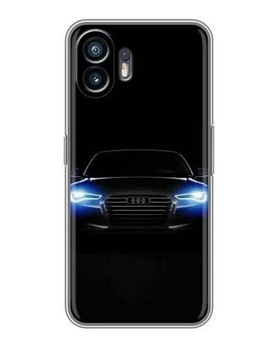 Чехол для OPPO A6k с картинкой «Audi в неоне»