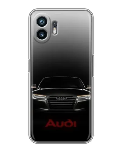 Чехол для OPPO A6k с картинкой «Audi — градиентный контур»