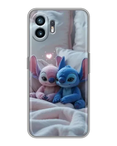 Чехол для OPPO A6k с картинкой «Плюшевые Стич Ангел»