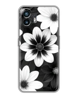 Чехол для OPPO A6k с картинкой «Монохромные астры»