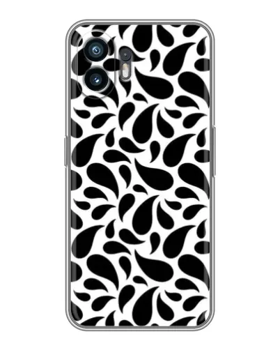 Чехол для OPPO A6k с картинкой «Контрастные черные капли» Чехол для OPPO A6k с картинкой «Контрастные черные капли»