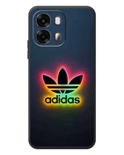Чехол для OPPO A6s с картинкой «Неоновый Adidas»
