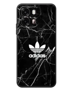 Чехол для OPPO A6s с картинкой «Белый мрамор Adidas»