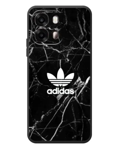 Чехол для OPPO A6s с картинкой «Белый мрамор Adidas»
