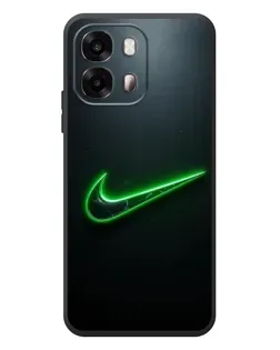 Чехол для OPPO A6s с картинкой «Неоновый контур Nike»