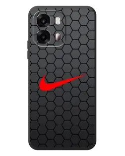 Чехол для OPPO A6s с картинкой «Nike — карбоновая сетка»