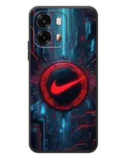 Чехол для OPPO A6s с картинкой «Техногенный стиль Nike»