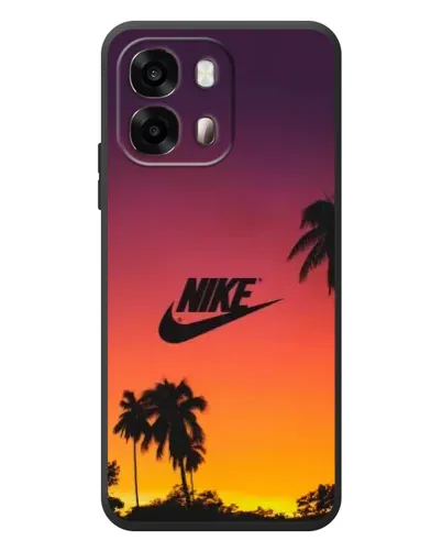 Чехол для OPPO A6s с картинкой «Nike на закате солнца»