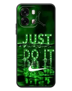 Чехол для OPPO A6s с картинкой «Зеленый неоновый Nike»