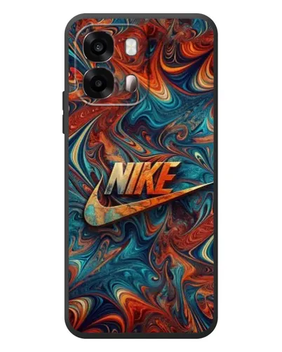 Чехол для OPPO A6s с картинкой «Nike в абстракции»