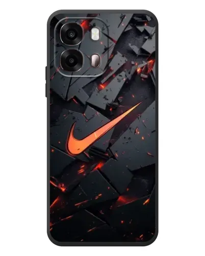 Чехол для OPPO A6s с картинкой «Nike — эффект разломов»
