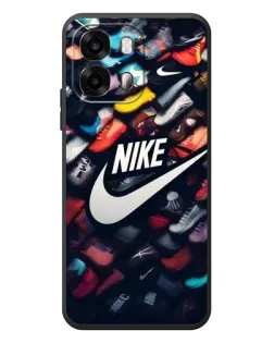 Чехол для OPPO A6s с картинкой «Коллекция кроссовок Nike»