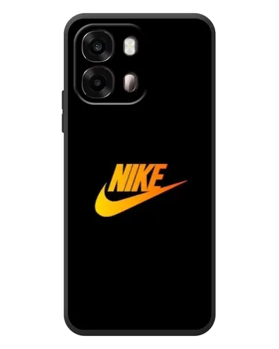 Чехол для OPPO A6s с картинкой «Золотой логотип Nike»