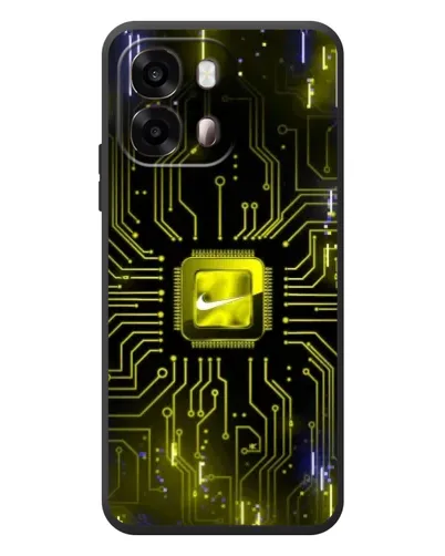 Чехол для OPPO A6s с картинкой «Nike — золотая искра»