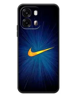 Чехол для OPPO A6s с картинкой «Синий пульс Nike»