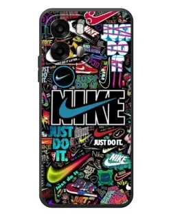 Чехол для OPPO A6s с картинкой «Яркий коллаж Nike»