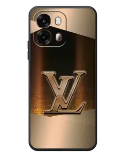 Чехол для OPPO A6s с картинкой «LV — золотое сияние»