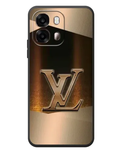 Чехол для OPPO A6s с картинкой «LV — золотое сияние»