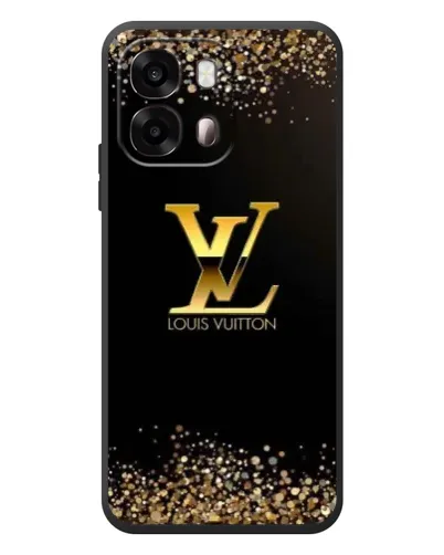 Чехол для OPPO A6s с картинкой «LV — золотые искры»