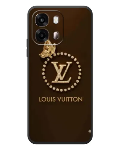Чехол для OPPO A6s с картинкой «LV — золотая печать»