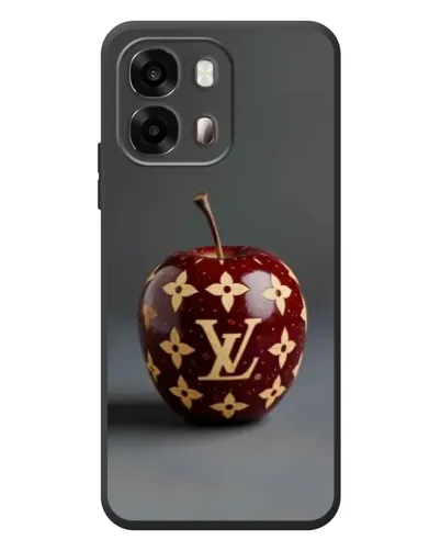 Чехол для OPPO A6s с картинкой «Красное яблоко LV»